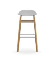 Billede af Normann Copenhagen Form Barstol SH: 75cm - Hvid/Eg