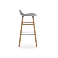 Billede af Normann Copenhagen Form Barstol SH: 75cm - Grå/Eg