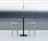 Billede af Normann Copenhagen Form Barstol SH: 75cm - Grå/Eg