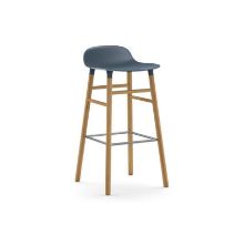 Billede af Normann Copenhagen Form Barstol SH: 75cm - Blå/Eg
