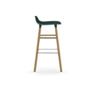 Billede af Normann Copenhagen Form Barstol SH: 75cm - Grøn/Eg