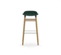 Billede af Normann Copenhagen Form Barstol SH: 75cm - Grøn/Eg