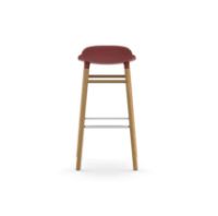 Billede af Normann Copenhagen Form Barstol SH: 75cm - Rød/Eg