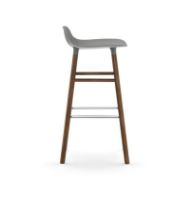 Billede af Normann Copenhagen Form Barstol SH: 75cm - Grå/Valnød