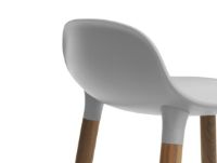 Billede af Normann Copenhagen Form Barstol SH: 75cm - Grå/Valnød