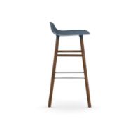 Billede af Normann Copenhagen Form Barstol SH: 75cm - Blå/Valnød