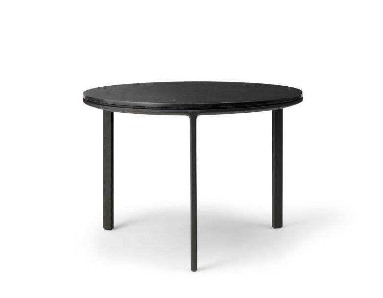 Billede af Vipp 423 Coffee Table Ø: 60 cm - Marble/Black