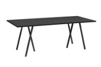 Billede af HAY Loop Stand Table 200x92,5 cm - Black/Black Linoleum