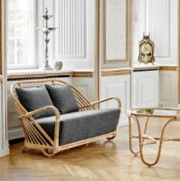 Billede af Sika-Design Charlottenborg 2 Pers. Sofa inkl. Hynde & Puder L: 137 cm - Natural/A669 Dark Grey