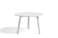 Billede af Hay Bella Coffee Table Ø: 60 cm - White Lacquered Oak 