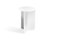 Billede af HAY Slit Table High Ø: 35 cm - White 