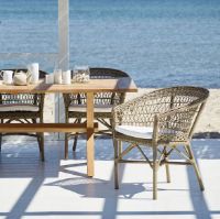 Billede af Sika-Design Emma Havestol inkl. Hynde SH: 45 cm - B450 Tempotest White/Antique Grey 