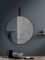 Billede af Moebe Wall Mirror Ø: 70 cm - Black