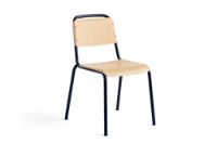 Billede af HAY Halftime Spisebordsstol SH: 47,5 cm - Lacquered Oak / Black Steel  OUTLET