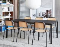 Billede af HAY Halftime Spisebordsstol SH: 47,5 cm - Lacquered Oak / Black Steel  OUTLET