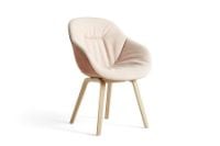 Billede af HAY AAC123 Soft Duo About a Chair Spisebordsstol SH: 47,5 cm - Lacquered Oak Veneer/Mode 026/Lola Rose