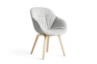 Billede af HAY AAC123 Soft Duo About a Chair Spisebordsstol Polstret SH: 47,5 cm - Lacquered Oak Veneer/Hallingdal 116/Remix 133