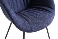Billede af HAY AAC127 Soft About a Chair Spisebordsstol Polstret SH: 47,5 cm - Black Powder Coated Steel/Olavi By HAY 07
