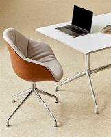 Billede af HAY AAC121 Soft About a Chair Spisebordsstol Polstret SH: 47,5 cm - Black Powder Coated Aluminium/Linara 415