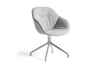 Billede af HAY AAC121 Soft About a Chair Spisebordsstol Polstret SH: 47,5 cm - Polished Aluminium/Hallingdal 116