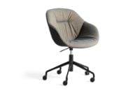 Billede af HAY AAC153 Soft Duo About A Chair SH: 56 cm - Sortlakeret aluminium/Remix 852 steelcut trio 195
