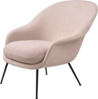 Billede af GUBI Bat Lounge Chair Low Back SH: 42 cm - Sort/Harp 200