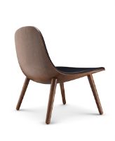 Billede af Eva Solo Abalone Lounge Chair - Røget eg/Sort læder