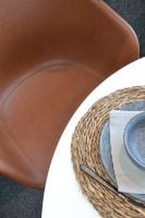 Billede af Hay AAC53 Fuldpolsteret Kontorstol med hjul SH: 42-56 cm -  Sierra SIK1003 Cognac læder / Aluminium 