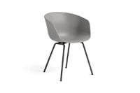 Billede af HAY AAC 26 About A Chair SH: 46 cm - Black Powder Coated Steel/Concrete Grey
