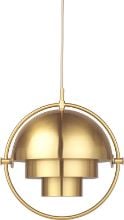 Billede af GUBI Multi-Lite pendel Small Ø:25,5 cm Brass base - Shiny Brass skærm