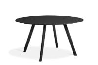 Billede af HAY CPH 25 Round Table Ø: 140 cm - Black Lacquered Solid Oak/Black Linoleum