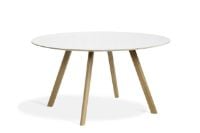 Billede af HAY CPH 25 Round Table Ø: 140 cm - Lacquered Solid Oak/White Laminate 