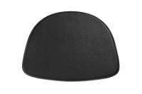 Billede af HAY Seat Pad 4 stk. 41,9x40,5 cm til  AAC med armlæn - Sort læder med gummibagside
