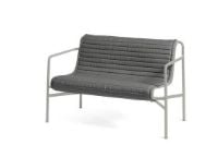 Billede af HAY Palissade Dining Bench Quilted Cushion 107,5x104,5 cm - Anthracite
