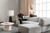 Billede af GUBI Wonder sofa module 90 x 95 cm Midsection - Stof Bel-Lino