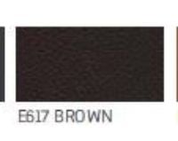 Billede af Melby 3 Personers Duo Sofa L: 190 cm - Mørkebrun Læder/Sorte Ben