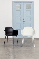 Billede af Andersen Furniture AC3 Spisebordsstol SH: 46 cm - Sort/Hvid stel