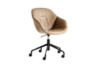 Billede af HAY AAC153 Soft About A Chair SH: 42-56 cm - Sortlakeret aluminium/Sense Nougat
