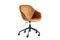 Billede af HAY AAC153 Soft About A Chair SH: 42-56 cm - Sortlakeret aluminium/Sense Cognac
