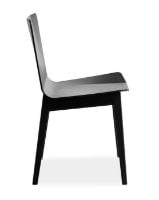 Billede af Skovby SM807 Spisebordsstol H: 82 cm - Sortlakeret Eg