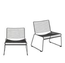 Billede af HAY Hee Lounge Chair 2 stk SH: 37 cm - Sort