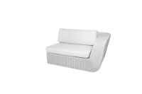 Billede af Cane-line Outdoor Savannah 2pers sofa venstre modul, hyndesæt - White