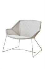 Billede af Cane-line Outdoor Breeze Loungestol SH: 40 cm - White Grey