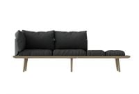 Billede af Umage Lounge Around 3-personers Sofa 43x233x75 cm - Natur Eg / Mørkegrå Polyester