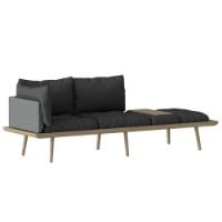 Billede af Umage Lounge Around 3-personers Sofa 43x233x75 cm - Natur Eg / Mørkegrå Polyester