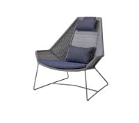 Billede af Cane-line Outdoor Breeze Highback stol hyndesæt - Blue Farvekode: YN107