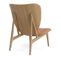 Billede af NORR11 Elephant Lounge Chair Leather SH: 38 cm - Natural Oak/Dunes Camel 21004