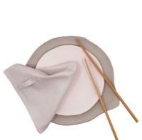 Billede af The Organic Company Everyday Napkin 4 Stk 20x20 cm - Pale Rose OUTLET