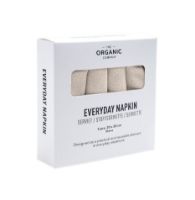 Billede af The Organic Company Everyday Napkin 4 Stk 20x20 cm - Stone OUTLET