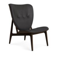 Billede af NORR11 Elephant Lounge Chair Leather SH: 38 cm - Dark Smoked Oak/Dunes Anthracite 21003
